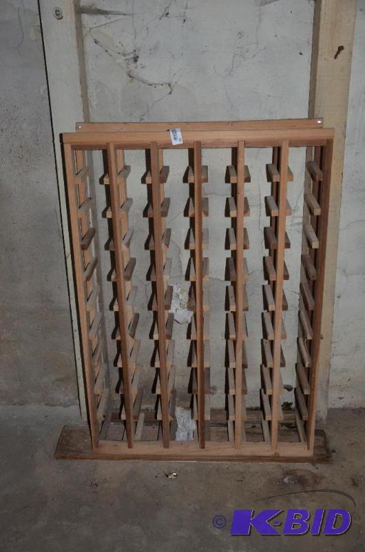 lot 103 image: Wood Wine Rack. 26&quotx39"...