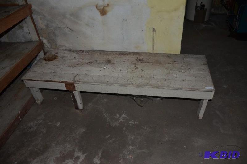lot 106 image: Wood bench 24&quotx75&quot16"...