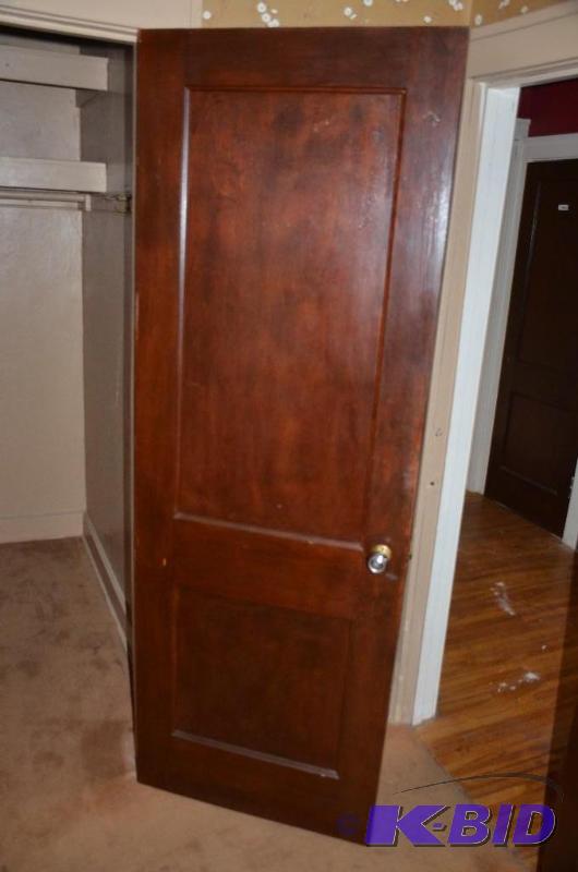 lot 51 image: Antique Wood Door 28"...