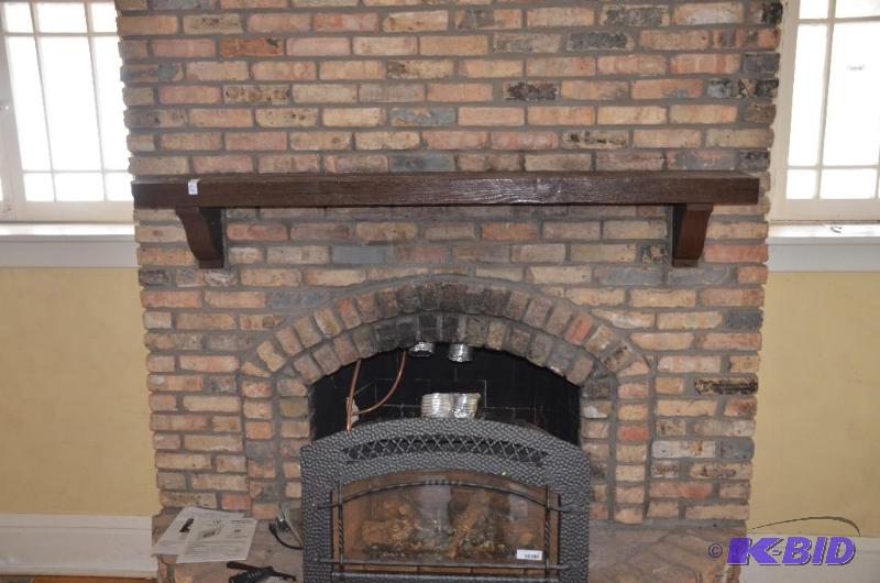 lot 69 image: Antique Wood Fireplace Mantle. 72&quotx9&quo...