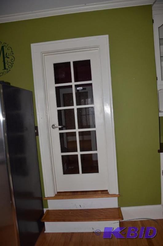 lot 8 image: 28" wood interior door with glass...