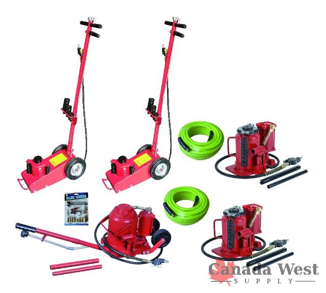 NEW LOT OF 25 PIECE AIR HYDRAULIC JACK SET