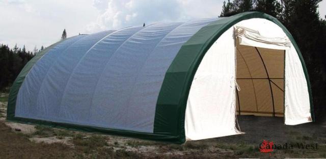 NEW 30 FEET X 40 FEET X 15 FEET FABRIC COVERED STORAGE BUILDING