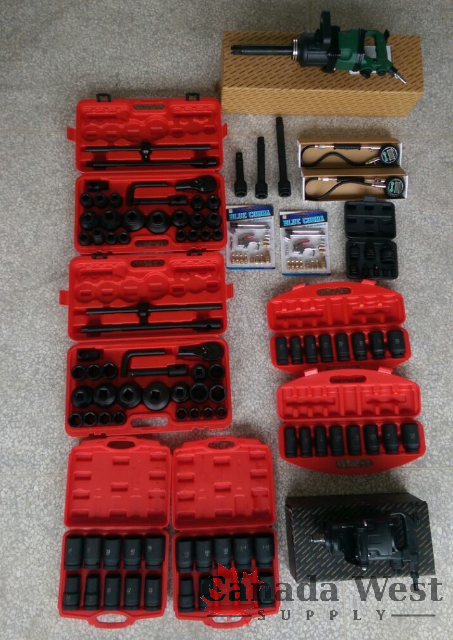 NEW HEAVY DUTY 137 PCS 1 INCH AND 34 INCH DRIVE IMPACT SET