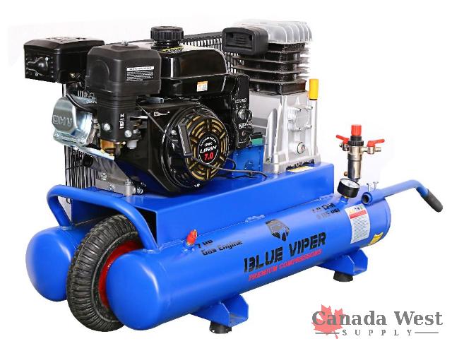 NEW 7 HP ELECTRIC START 9 GALLON WHEELBARROW STYLE AIR COMPRESSOR
