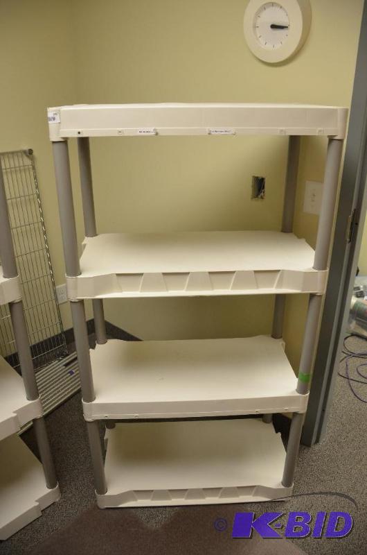 lot 103 image: Plastic shelving 15x31x54...