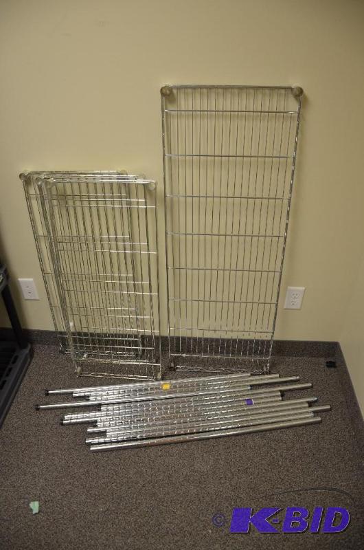 lot 104 image: Plastic shelving 15x31x54...