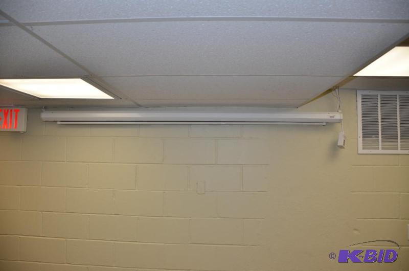 lot 112 image: Electric Projection screen with remote works ...