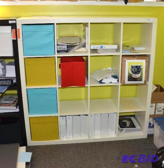 lot 129 image: White storage cubicle 59" X 15 12"...