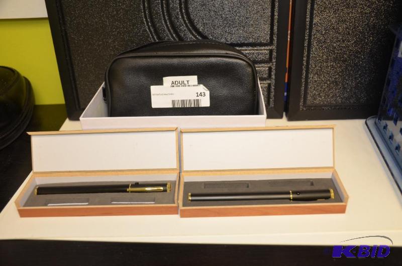 lot 143 image: 2 appears to be new laser pointers in boxes...
