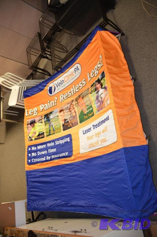 lot 153 image: Pop up advertising sign approx. 9 squared. &...