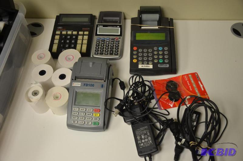 lot 156 image: Lot of calculators and tape....