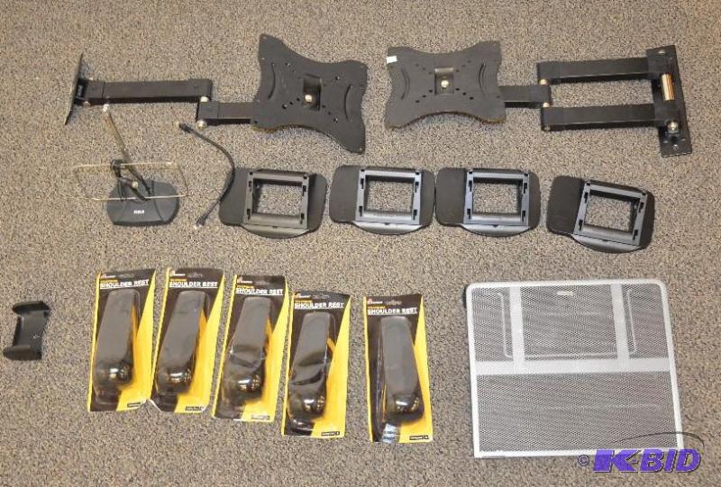 lot 161 image: LCD tv wall brackets and other misc. items...