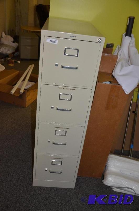 lot 189 image: 4 Drawer HON filing cabinet...