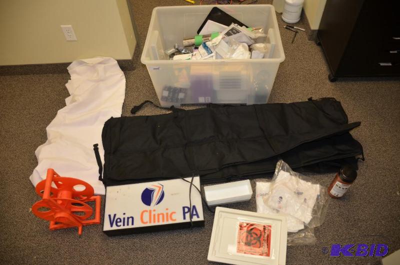 lot 208 image: Lot of misc. items including Vein Clinic PA l...