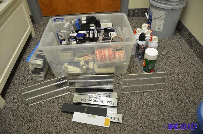 lot 215 image: Lot of office items,stickers,stamps,cleaners,...