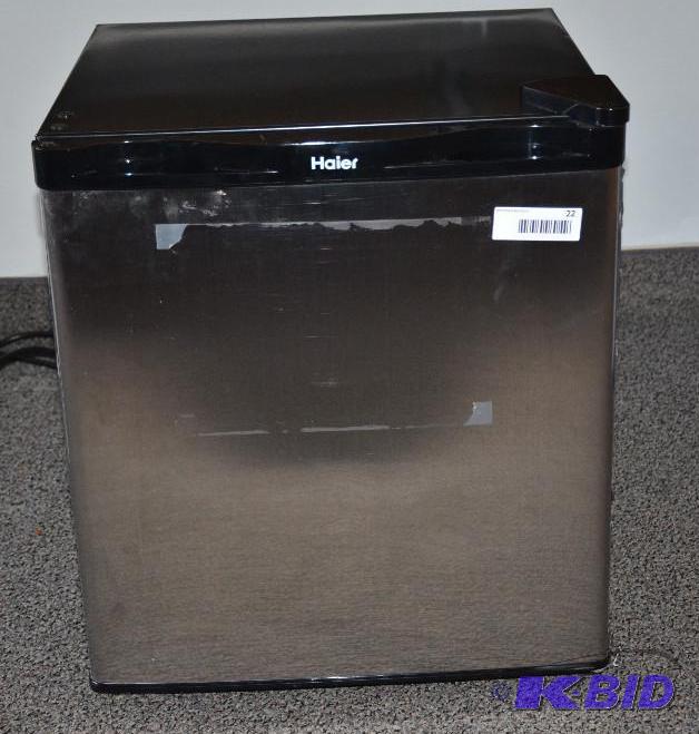 lot 22 image: Haier mini fridge model HNSB02SS...