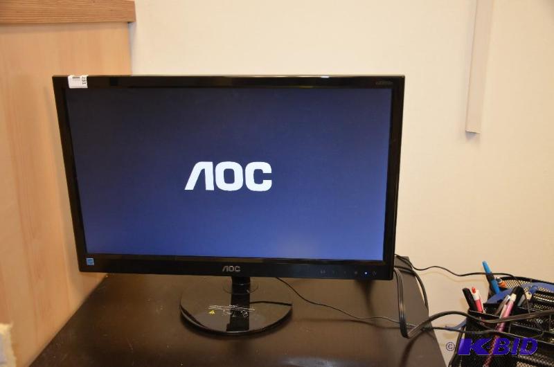 lot 231 image: AOC, 20 inch, widescreen, ultra thin, compute...