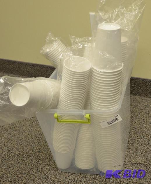 lot 244 image: Group of paper cups...
