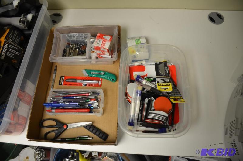 lot 250 image: 4 multi-sized plastic containers, holding var...