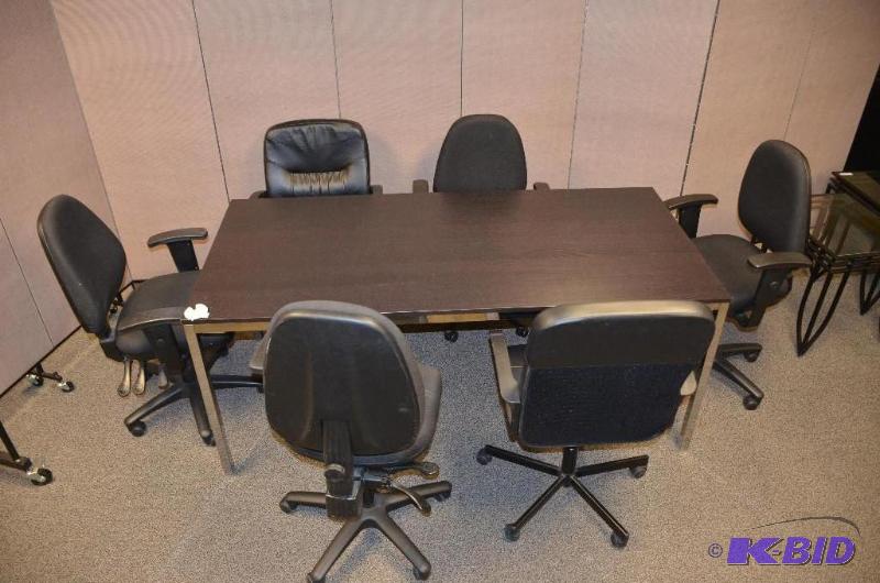 lot 25D image: Black Table 71" x 33 12" x 29"...