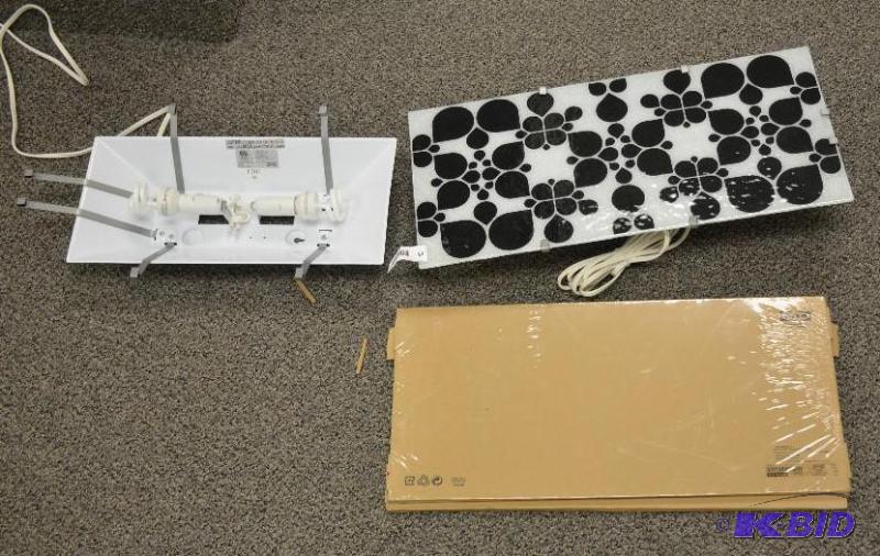 lot 262 image: 2 Ikea wall sconces 14x6", wall lights, ...