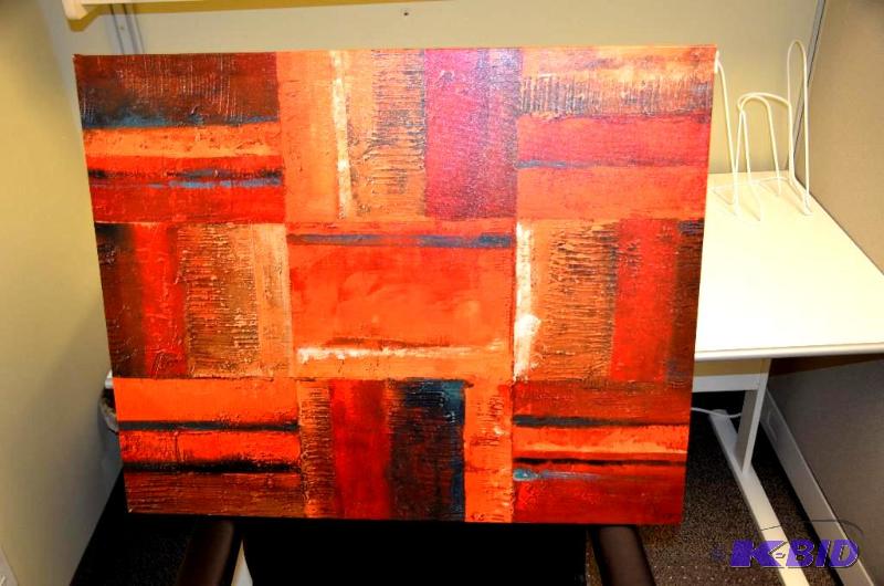 lot 270 image: Decorative art canvas approx. 25.5&quotx31&q...