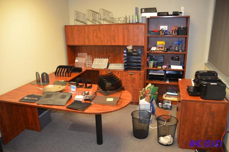 lot 276 image: All office supplies on shelf not shelf. Rm. 5...