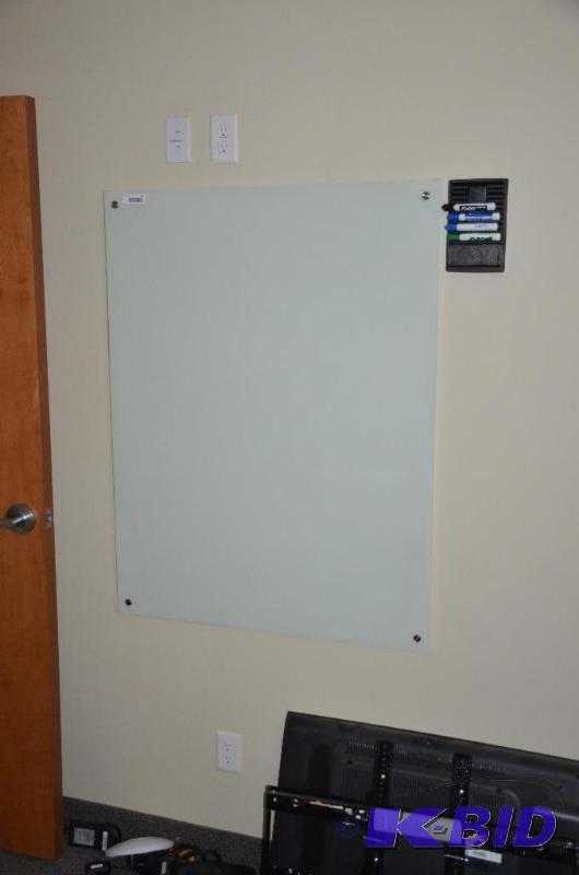 lot 39 image: Glass white board 36x46...