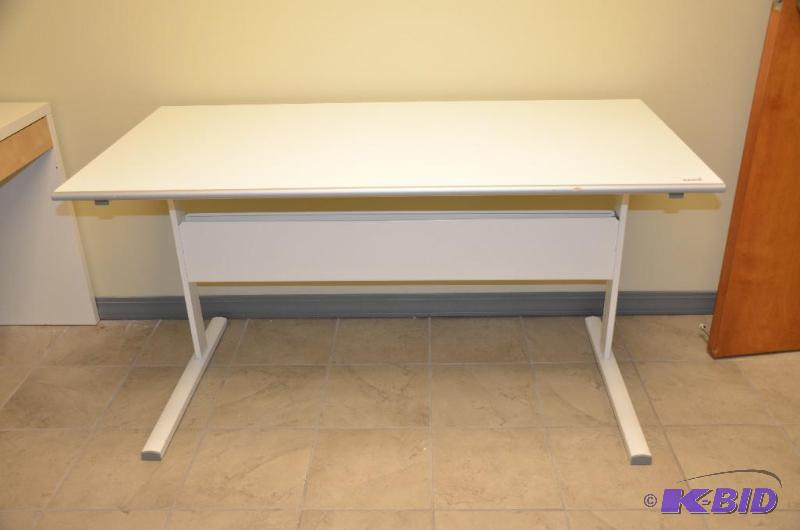 lot 97 image: Wood table  desk 28x54...