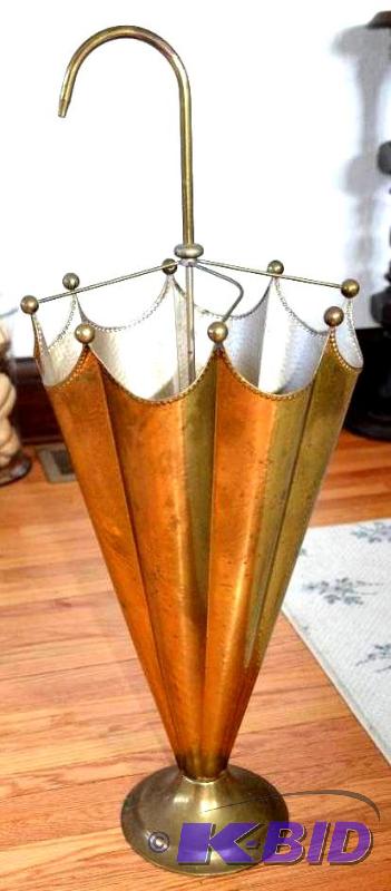 Metal umbrella stand 16&quot tall...