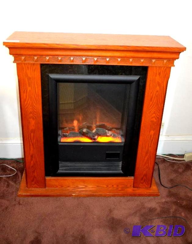 Portable wood fireplace - electric 110 volts,...