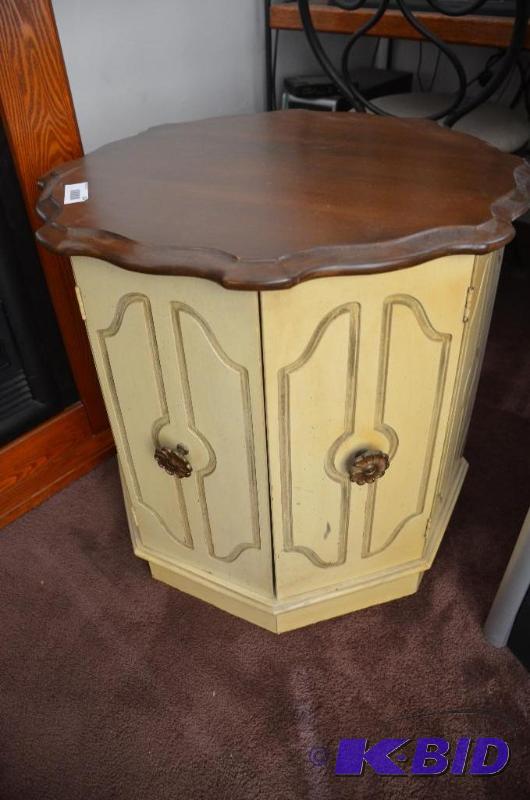 Wood Storage table 24x23&quot...