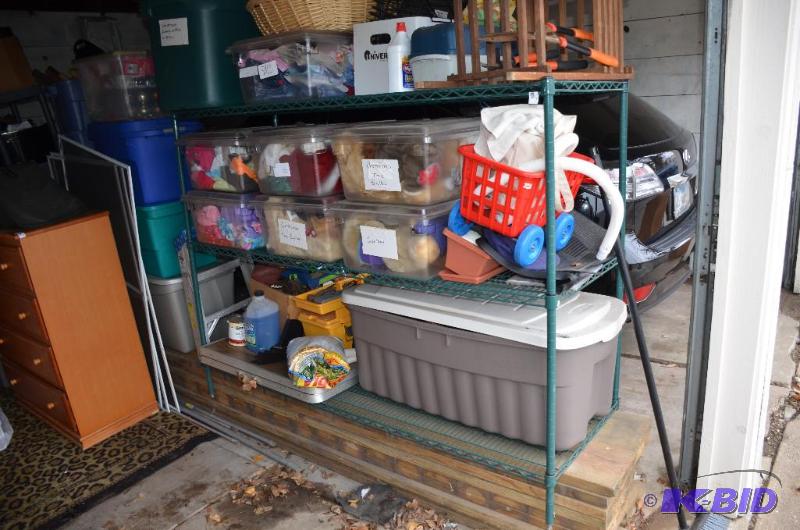 Metal shelving 54x72x24&quot. Contents not i...
