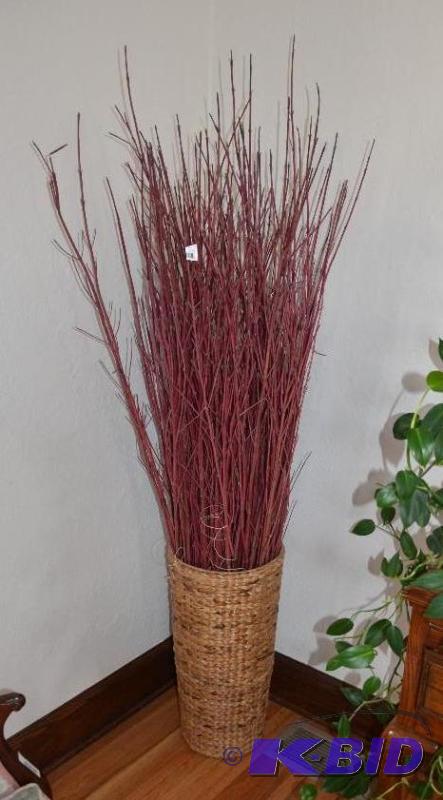 Wicker Basket 26x11 with plants 72 tall...