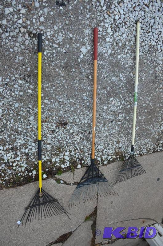 3 leaf rakes...