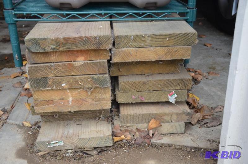 Approx 16 green treat boards 2x10x16&quot...