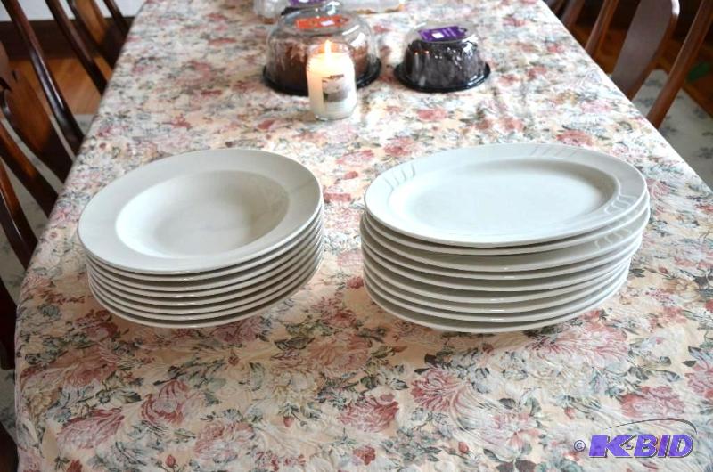 9 serving platter 14&quot long &amp 9 round...