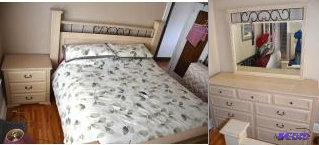 Bed with dresser and night stand Bed frame 88...
