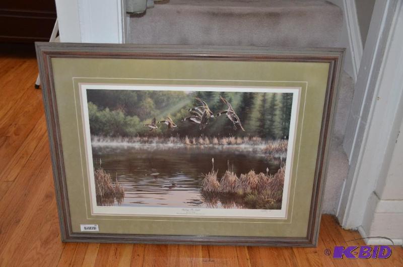 Framed print signed limited edition - Riding ...