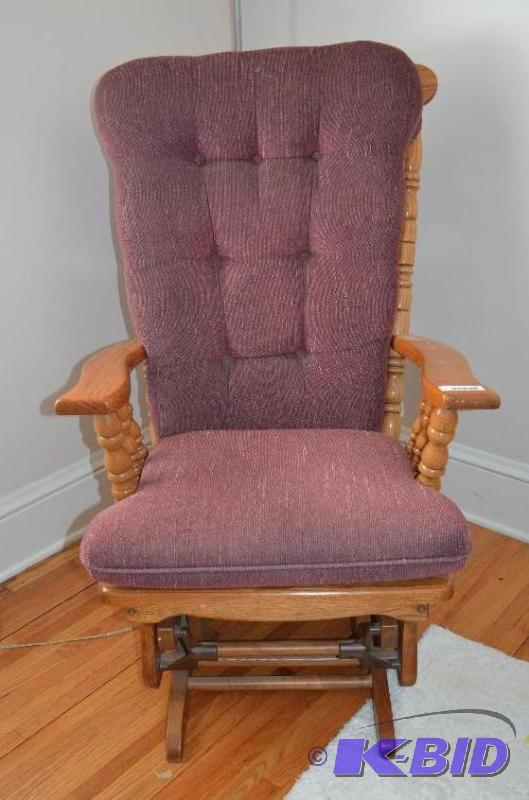 Wood glider rocking chair...