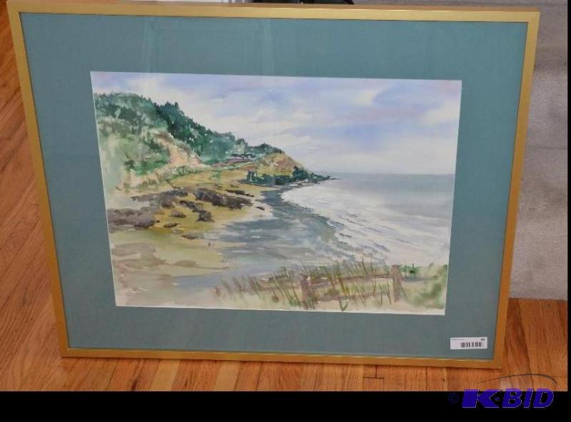 Framed original water color 32x26 Oregon 819...