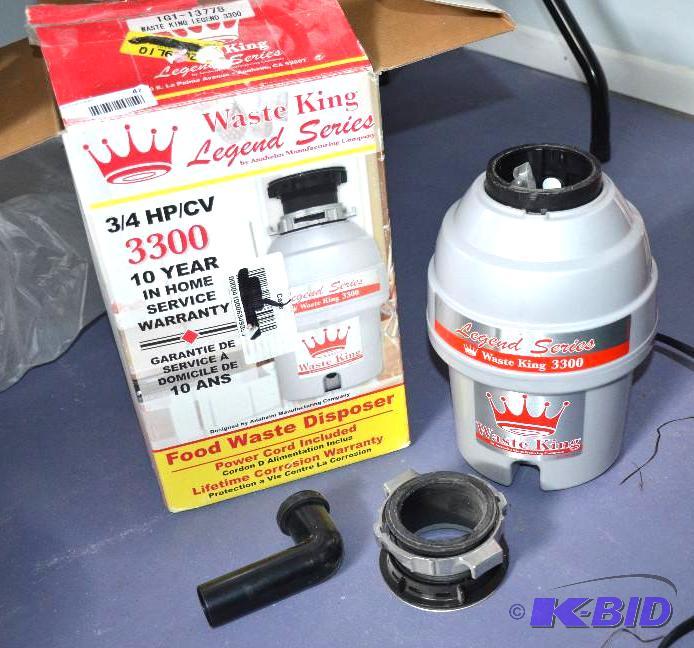 Waste King &frac34 hp garbage disposal...