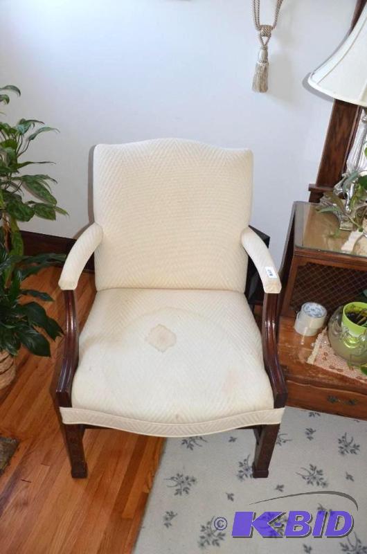 Wood trimmed chair...