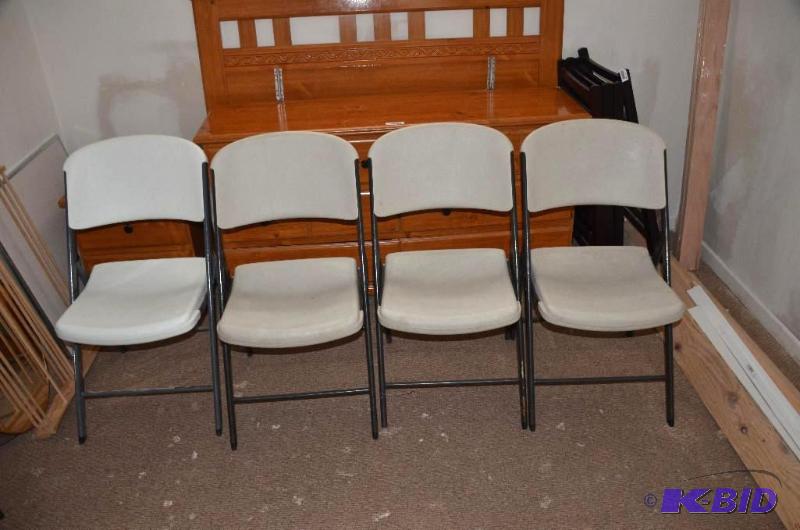 4 Lifetime folding chairs...