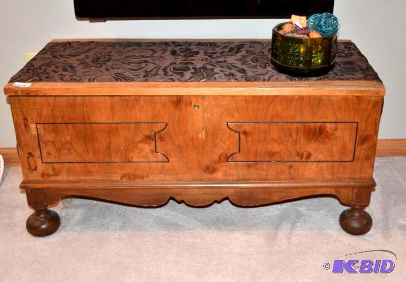 Antique Wood chest. 39x17x18 2nd level...