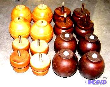 Large Lot of Small Turned Legs - 4 complete s...