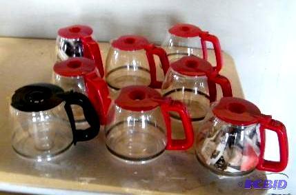 Lot of 8 Coffee Pot Carafes - 12 cup size - 7...