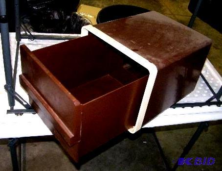 Brown and Tan Portable File Cabinet - Heavy d...