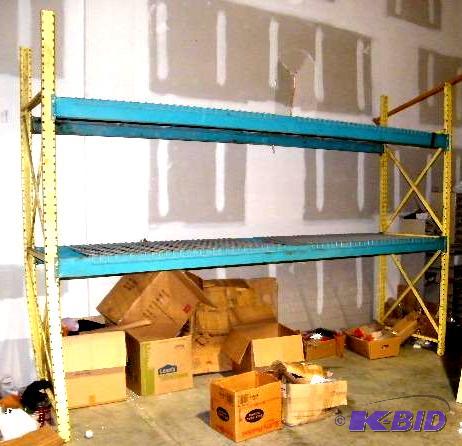 Teardrop Style Pallet Racking - (2) uprights ...